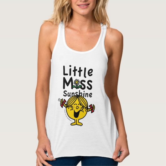 Kleine Miss | Miss Sunshine Laughs Tanktop (Voorkant)