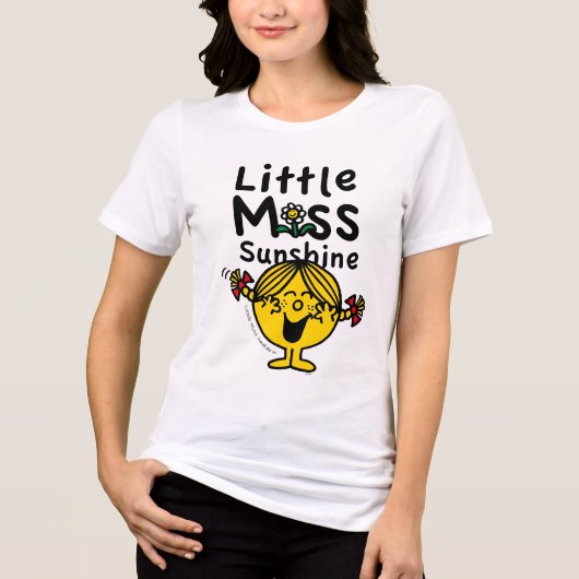 Kleine Miss | Miss Sunshine Laughs Tri-Blend Shirt (Voorkant)