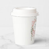 kleine miss mooie elegante meisje 1e verjaardag papieren bekers (Rechts)