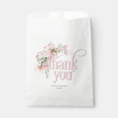 kleine miss mooie Wildflower 1e verjaardag Bedankzakje (Voorkant)