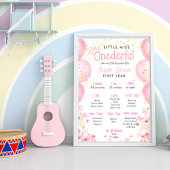 Kleine Miss Onederful 1e verjaardag mijlpaal Poster