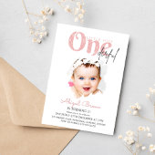 Kleine Miss Onederful 1e verjaardag uitnodiging