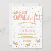 Kleine Miss ONEderful 1st Birthday Boho Rainbow Kaart (Voorkant)