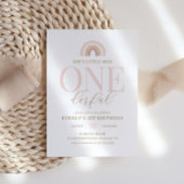 Kleine Miss Onederful Boho Regenboog 1e Verjaardag Kaart