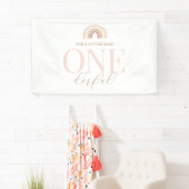 Kleine Miss Onederful Boho Regenboog Spandoek (Insitu)