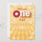 Kleine Miss Onederful Daisy eerste verjaardag uitn Kaart (Voorkant)