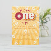 Kleine Miss Onederful Daisy eerste verjaardag uitn Kaart (Staand voorkant)