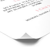 Kleine Miss Onederful Eerste Dag Mijlpaal Perfect Poster (Hoek)