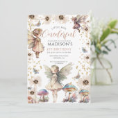 Kleine Miss ONEderful Fairy Meisje's 1e Verjaardag Kaart (Staand voorkant)