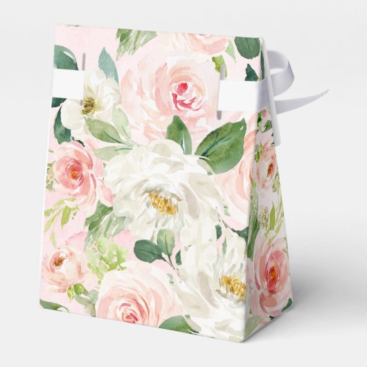 Kleine Miss Onederful Floral 1e verjaardagsfeestje Bedankdoosjes (Achterkant)