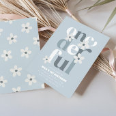 Kleine Miss Onederful Groovy Daisy 1e Verjaardag Kaart