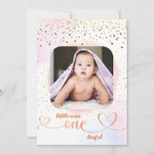 Kleine Miss Onederful met Foto Lijst Kaart (Voorkant)