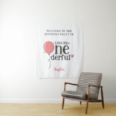 Kleine Miss Onederful Party Welkom Wandkleed (In situ)