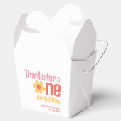 Kleine Miss Onederful Retro Groovy Eerste Verjaard Bedankdoosjes (Geopend)