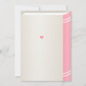 Kleine Miss Onederful Roze Meisje 1e eerste verjaa Kaart (Achterkant)