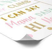 Kleine Miss Onederful Roze Mijlstaarder Stats Poster (Hoek)