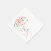 Kleine Miss Onederful Schattigee Bloemen 1e Verjaa Servet (Hoek)