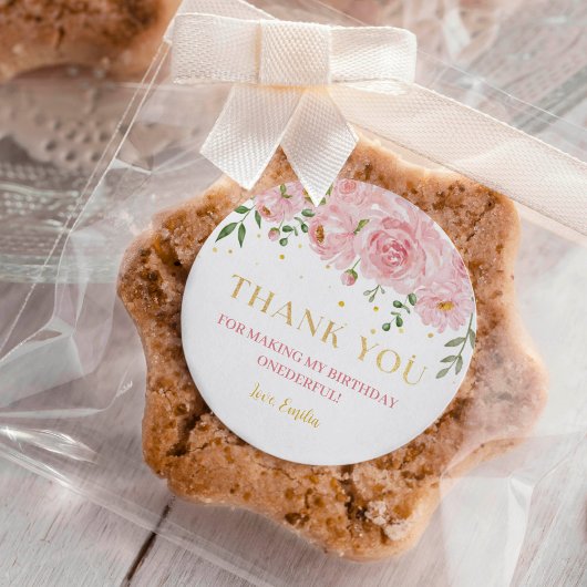 Kleine Miss Onederful Sticker Labels Verjaardag