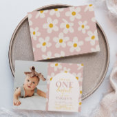 Kleine Miss Onederful uitnodiging | Retrobloem