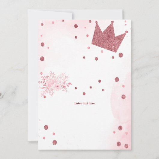 Kleine Miss Onederful Verjaardag, 1e Verjaardag Kaart (Achterkant)