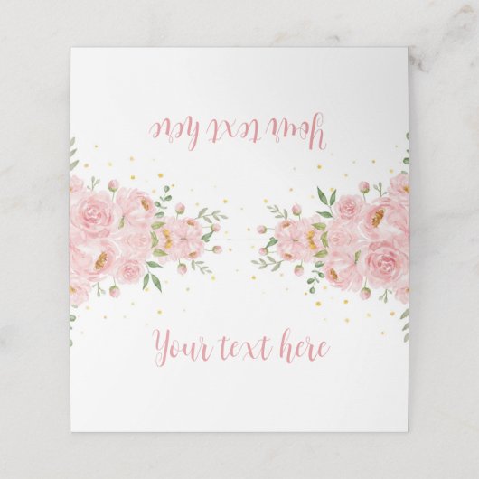 Kleine Miss ONEderful Verjaardags Voedsel Plaats K Plaatskaartje (Buitenkant ongevouwen)