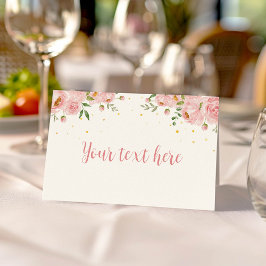 Kleine Miss ONEderful Verjaardags Voedsel Plaats K Plaatskaartje