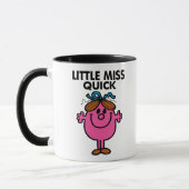 Kleine Miss Quick | Zwarte Lettering Mok (Links)