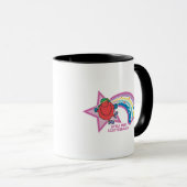 Kleine Miss Scatterbrain | Regenboog en sterren Mok (Voorkant rechts)