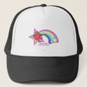 Kleine Miss Scatterbrain | Regenboog en sterren Trucker Pet (Voorkant)