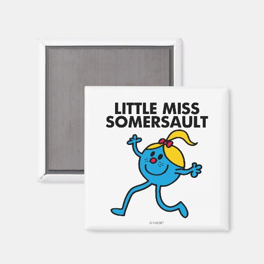 Kleine Miss Somersault Walking Tall Magneet (Voorkant / Achterkant)
