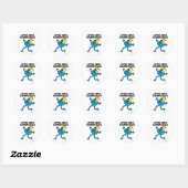 Kleine Miss Somersault Walking Tall Ronde Sticker (Vel)