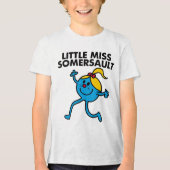 Kleine Miss Somersault Walking Tall Tri-Blend Shirt (Voorkant)