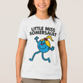 Kleine Miss Somersault Walking Tall Tri-Blend Shirt (Voorkant)