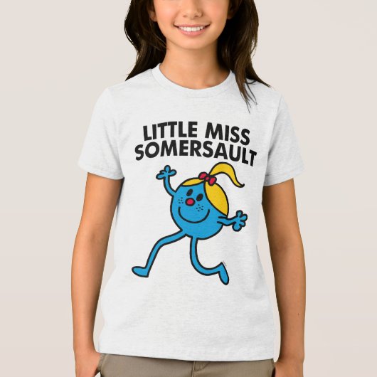 Kleine Miss Somersault Walking Tall Tri-Blend Shirt (Voorkant)
