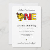 Kleine Miss Sunshine Eerste Verjaardag Kaart (Voorkant)