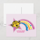 Kleine Miss Sunshine Regenbogen en Sterren Briefkaart (Voorkant / Achterkant)