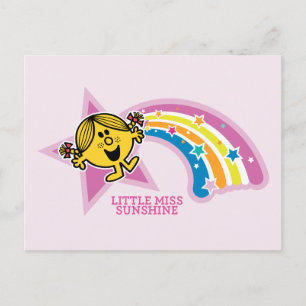 Kleine Miss Sunshine Regenbogen en Sterren Briefkaart