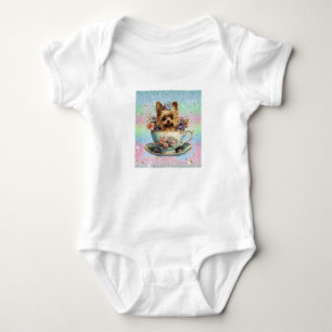Kleine Miss Teacup Yorkie Romper
