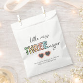 Kleine Miss Threenager Party Favor Bag Bedankzakje (Geknipt)