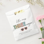 Kleine Miss Threenager Party Favor Bag Bedankzakje (Gezegeld)