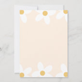 Kleine Miss Threenager Pink Daisy Verjaardag Kaart (Achterkant)