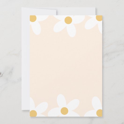 Kleine Miss Threenager Pink Daisy Verjaardag Kaart (Achterkant)