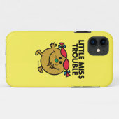 Kleine Miss Trouble | Zwarte Lettering Case-Mate iPhone Case (Achterkant (horizontaal))