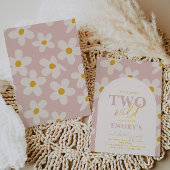 Kleine Miss Twee Wild Uitnodiging | Retrobloem