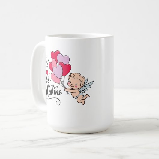 Kleine Miss valentijn Mok cadeau, Mok cadeau (Voorkant links)