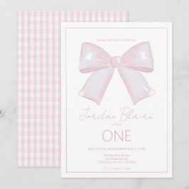 Kleine Miss Wonderful Pink 1e Eerste Verjaardag Kaart