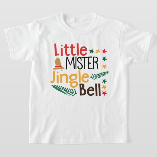 Kleine Mister Jingle Bell Kerstmis T-shirt (Laagn)