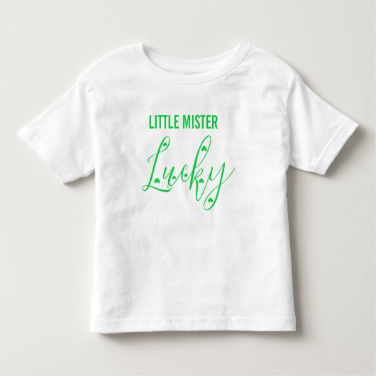 Kleine Mister Lucky St Patrick's Day Kinder Shirts (Voorkant)