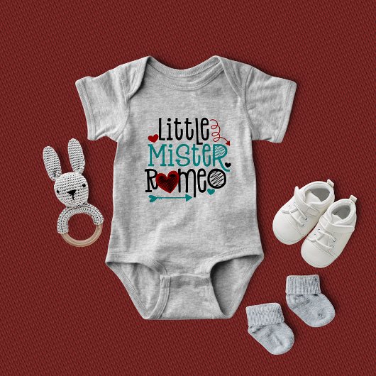 Kleine Mister Romeo Valentijnsdag Boy Romper