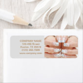 kleine mode schoonheidsnagelspijker etiket (Insitu)